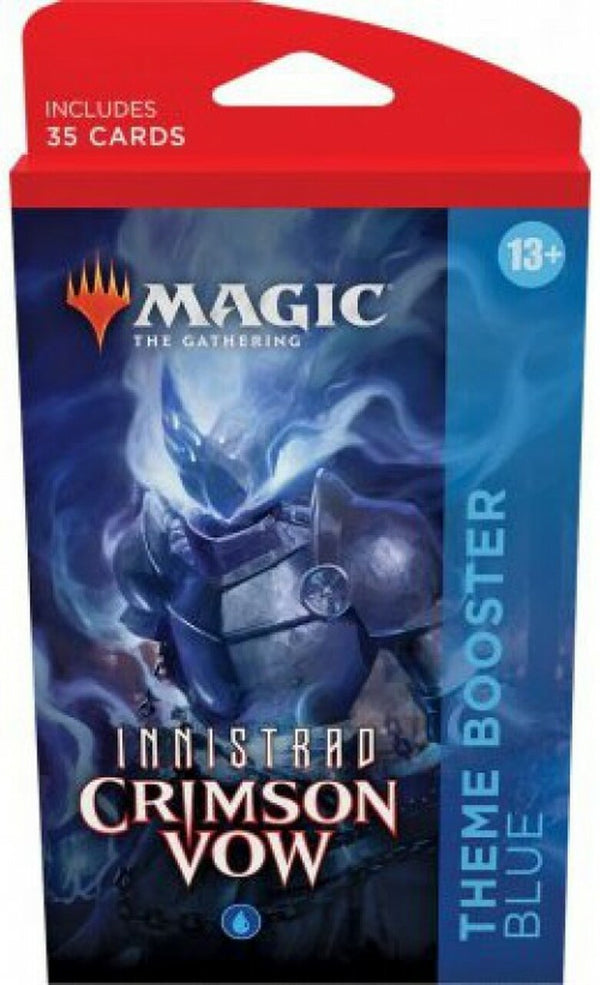 Magic The Gathering CCG Innistrad Crimson Vow Theme Booster Pack Blue Single Pack WOC-C90630000-TB-BLUE