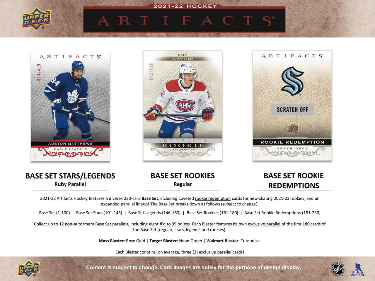 2021/22 Upper Deck Artifacts Hockey Blasters
