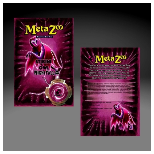 Metazoo TCG Nightfall Theme Deck Stikini Owl Single Pack MZGNFTDMX-StikiniOwl