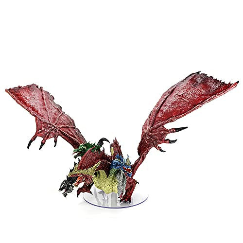Wizkids Dungeons And Dragons Fantasy Miniatures Icons Of The Realms Gargantuan Tiamat Miniatures D&D Model Comes UnpaintedWZK96105