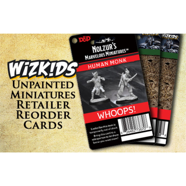 Wizkids Dungeons And Dragons Monster Nolzur'S Marvelous Unpainted S W14 Retail Reorder Cards Miniature D&D WZK90284