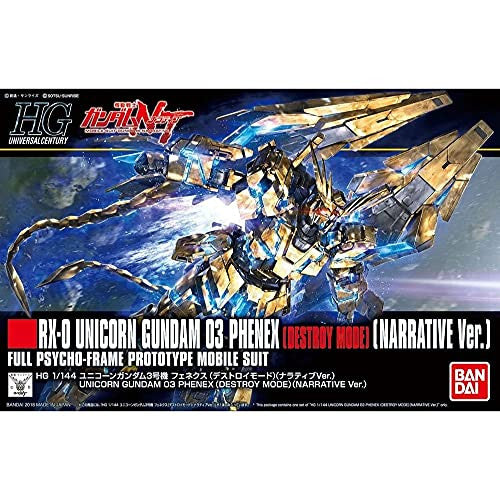 HG RX-0 Unicorn Gundam 03 Phoenix (Destroy Mode) (Narrative Ver.) #213