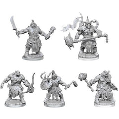 Wizkids Dungeons And Dragons D&D Frameworks Orcs Miniatures Set Unpainted Unassembled Customizable Miniatures WZK75066