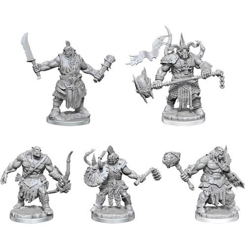 Wizkids Dungeons And Dragons D&D Frameworks Orcs Miniatures Set Unpainted Unassembled Customizable Miniatures WZK75066