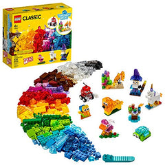 LEGO Classic Creative Transparent Bricks Building Kit with Transparent Bricks New 2021 (500 Pieces)