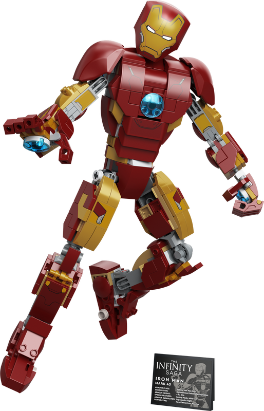 LEGO Iron Man Figure Detailed model of the metal-clad star of the Marvel movies 381 pieces