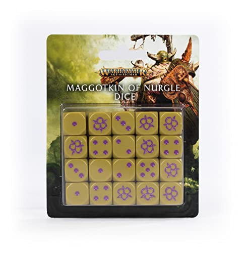 Games Workshop Warhammer Age of Sigmar Maggotking of Nurgle Dice Set 83-95