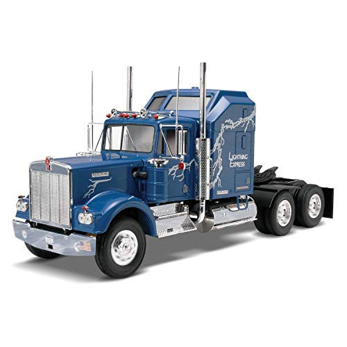 Revell 85-1507 Kenworth 900 Aerodyne Tractor 1:25 Scale 115-Piece Skill Level 4 Model Building Truck Kit, Blue