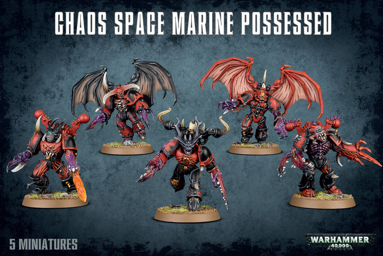 Games Workshop Warhammer 40k Chaos Space Marine and Deathguard Possessed Miniature 43-27