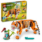 LEGO Creator 3 in1 Majestic Tiger Building Kit Animal Toys for Kids for Aged 9+ (755 Pieces)