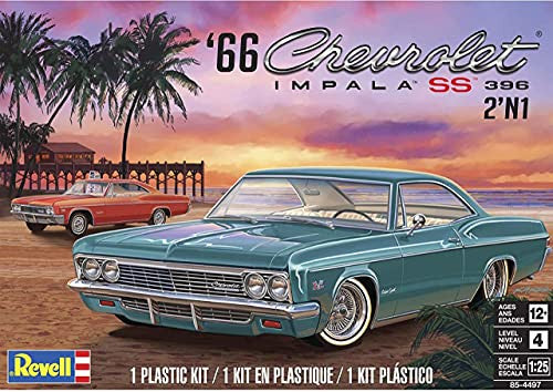 Revell American Model 1/25 1966 Chevy Impala SS Plastic Model 14497