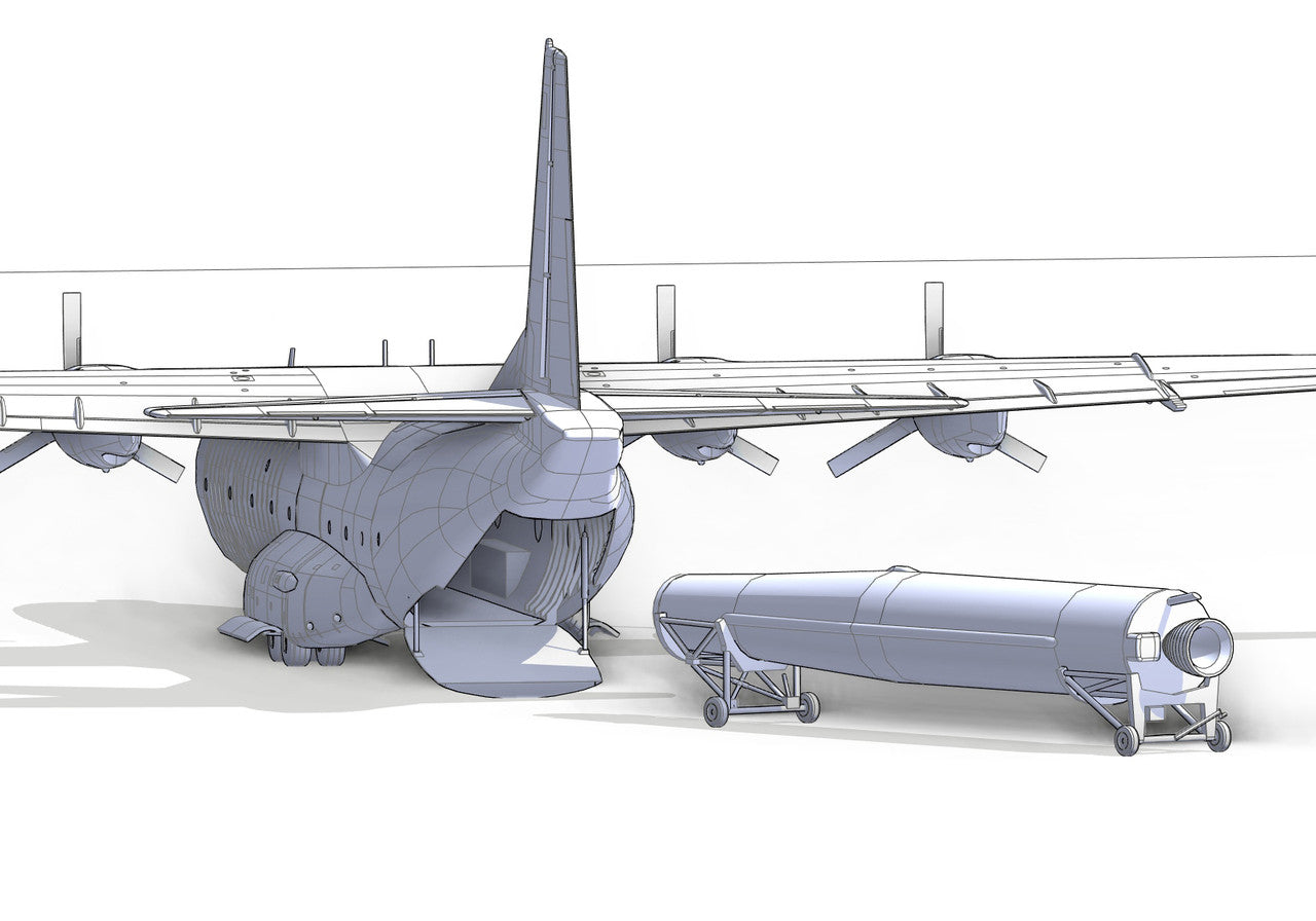 1/144 C133A Aircraft w/PGM17 Thor (IRBM) Intermediate-Range Ballistic Missile