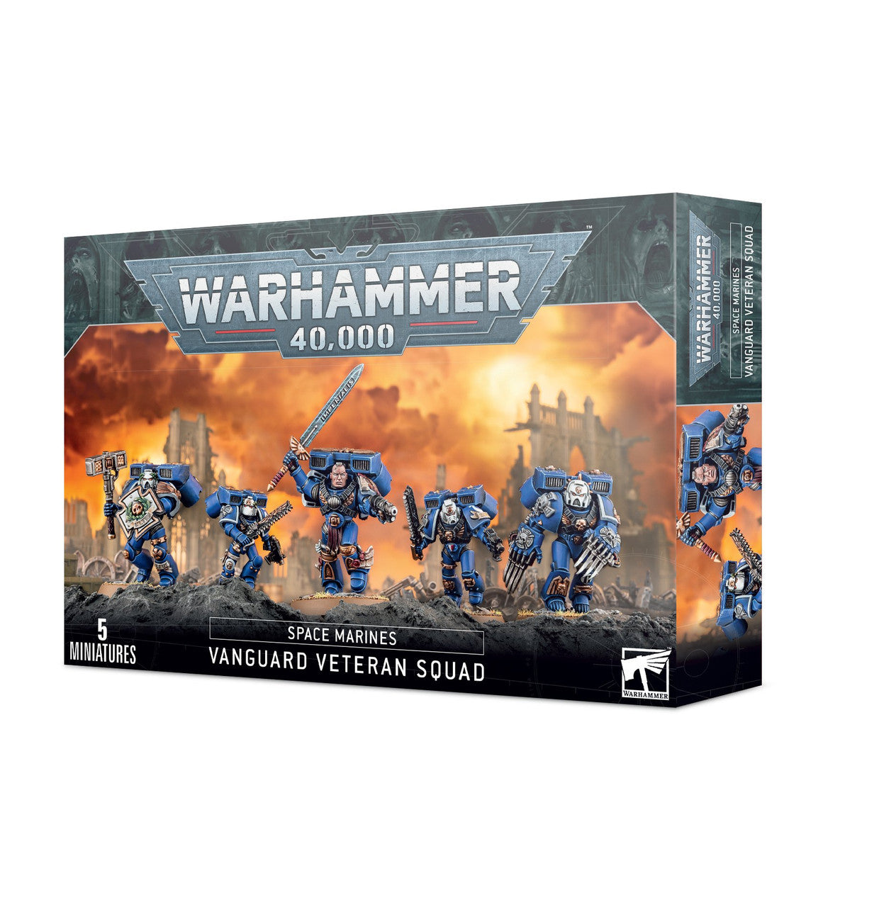 Games Workshop Warhammer 40K Space Marines Vanguard Veteran Squad Miniature can be used as Kill Team 48-18