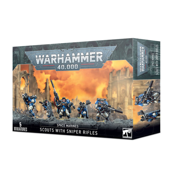 Games Workshop Warhammer 40K Space Marines Scouts with Sniper Rifles 48-29