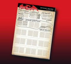 Top Dog Games Hit Point Tracker Pad Any RPG System TDG-HPTrackerPad
