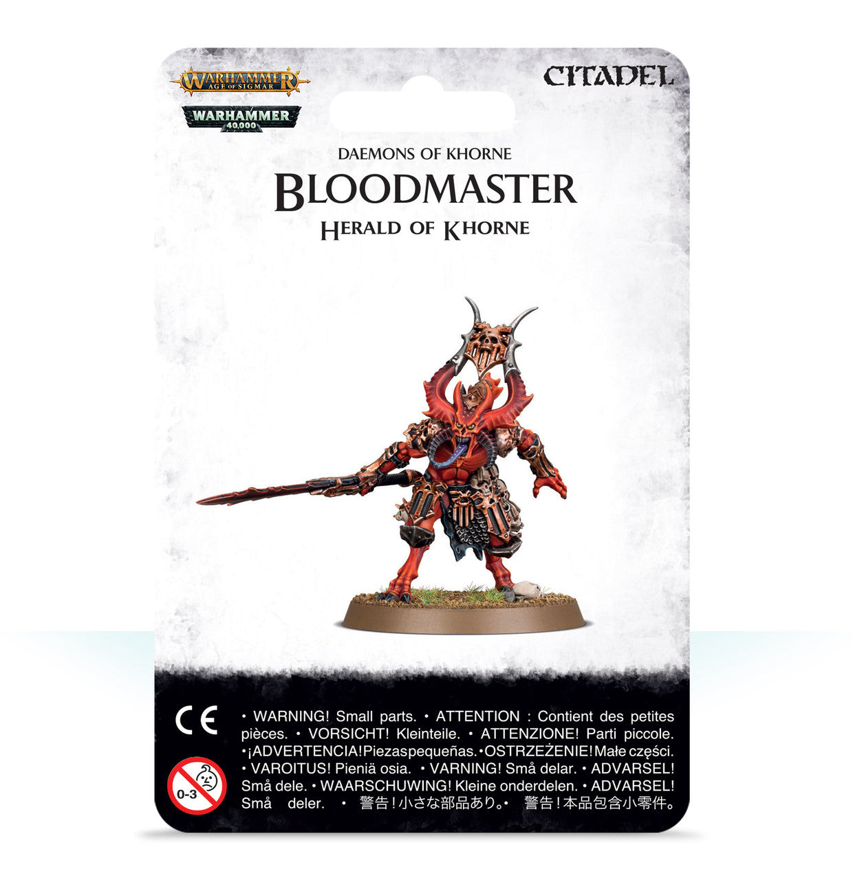 Games Workshop Warhammer 40K and Warhammer Age of Sigmar Daemons of Khorne Bloodmaster Herald of Khorne Miniature 97-62