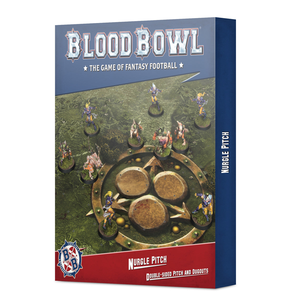Games Workshop Blood Bowl The Game of Fantasy Football Nurgle Team Double Sided Pitch & Dugouts 200-55