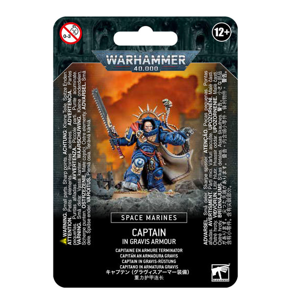 Games Workshop Warhammer 40k Space Marines Captain in Gravis Armour Miniature 48-70