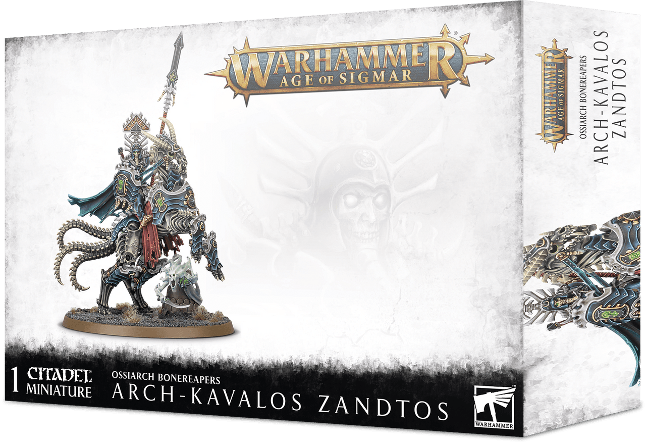 Games Workshop Warhammer Age of Sigmar Ossiarch Bonereapers Necropolis Stalkers Arch-Kavalos Zandtos Dark Lance of Ossia 94-30