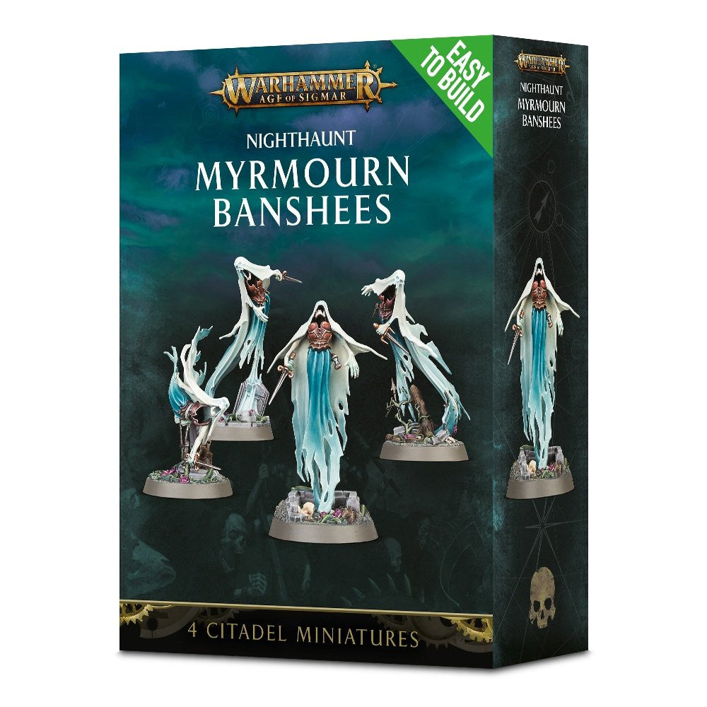 Games Workshop Warhammer Age of Sigmar Easy to Build Nighthaunt Myrmourn Banshees Miniature 71-11