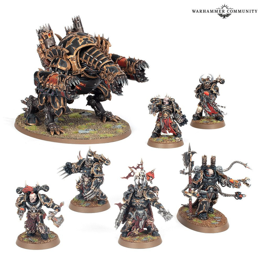 Games Workshop Warhammer 40K Chaos Space Marines Eldritch Omens Forgefiend Maulerfiend 40-53