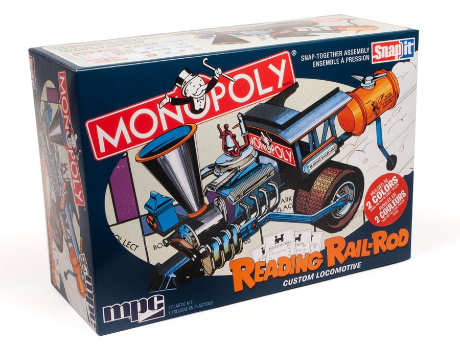 Monopoly Reading Rail Rod Custom Locomotive 1:25 Scale Model Kit