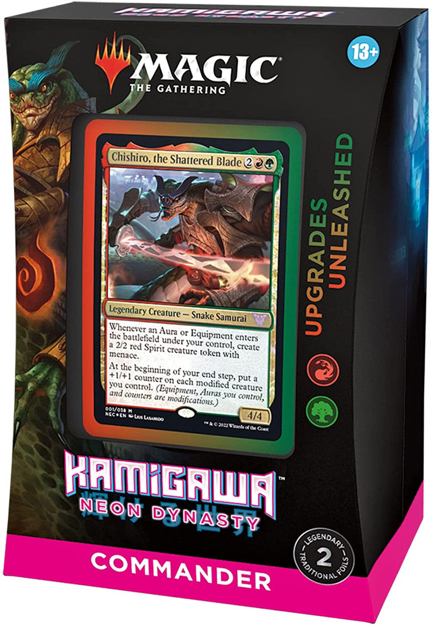 MTG Magic The Gathering Kamigawa Neon Dynasty Commander Deck Upgrades Unleashed Single Pack MTG-UpgradesUnleashed