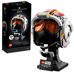 LEGO Star Wars Luke Skywalker Red Five Helmet Building Kit for Adults Star Wars Collectible for Display 675 Pieces