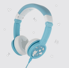 Tonies Foldable Wired Headphones for Kids - Comfortably Designed to fit On-Ear - Works with Toniebox and All 3.5mm Devices - Light Blue