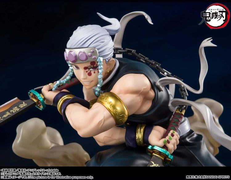 Demon Slayer: Kimetsu no Yaiba Anime Static Figure Tengen Uzui Featuring His Trademark Chained Swords.FiguartsZero Tamashi Nations Bandai Spirits BAS63242
