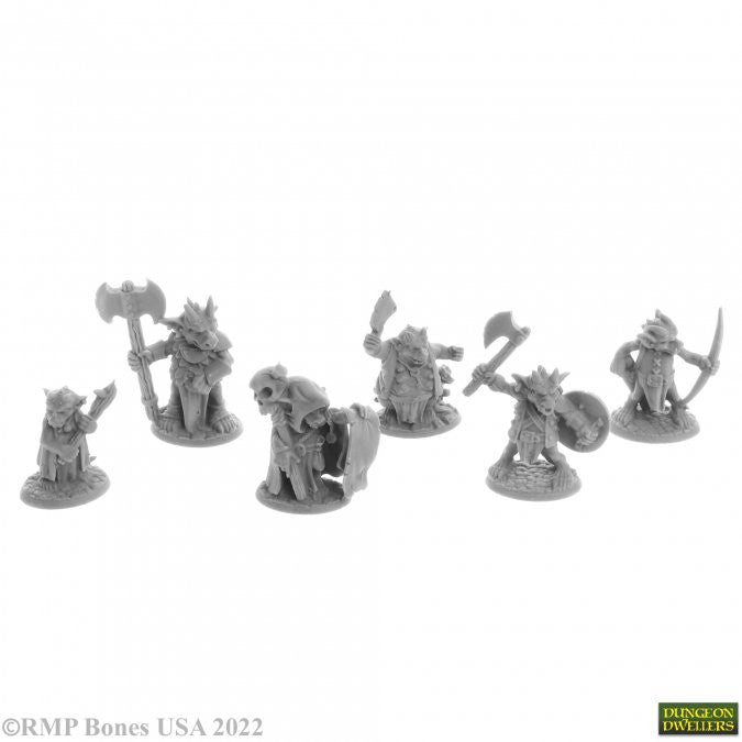 Reaper Dungeons And Dragons Ratpelt Kobold Leaders REM07053 Miniatures D&D REM07053