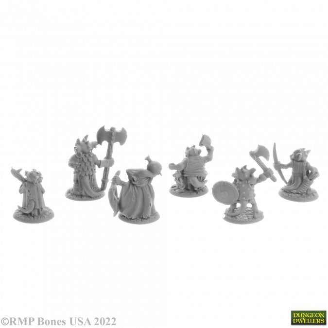 Reaper Dungeons And Dragons Ratpelt Kobold Warriors Miniatures D&D REM07054