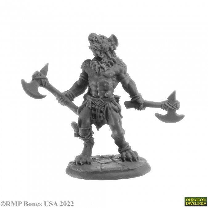 Reaper Dungeons And Dragons Dungeon Dwellers Blackmane Gnoll Ravager Miniatures D&D REM07059