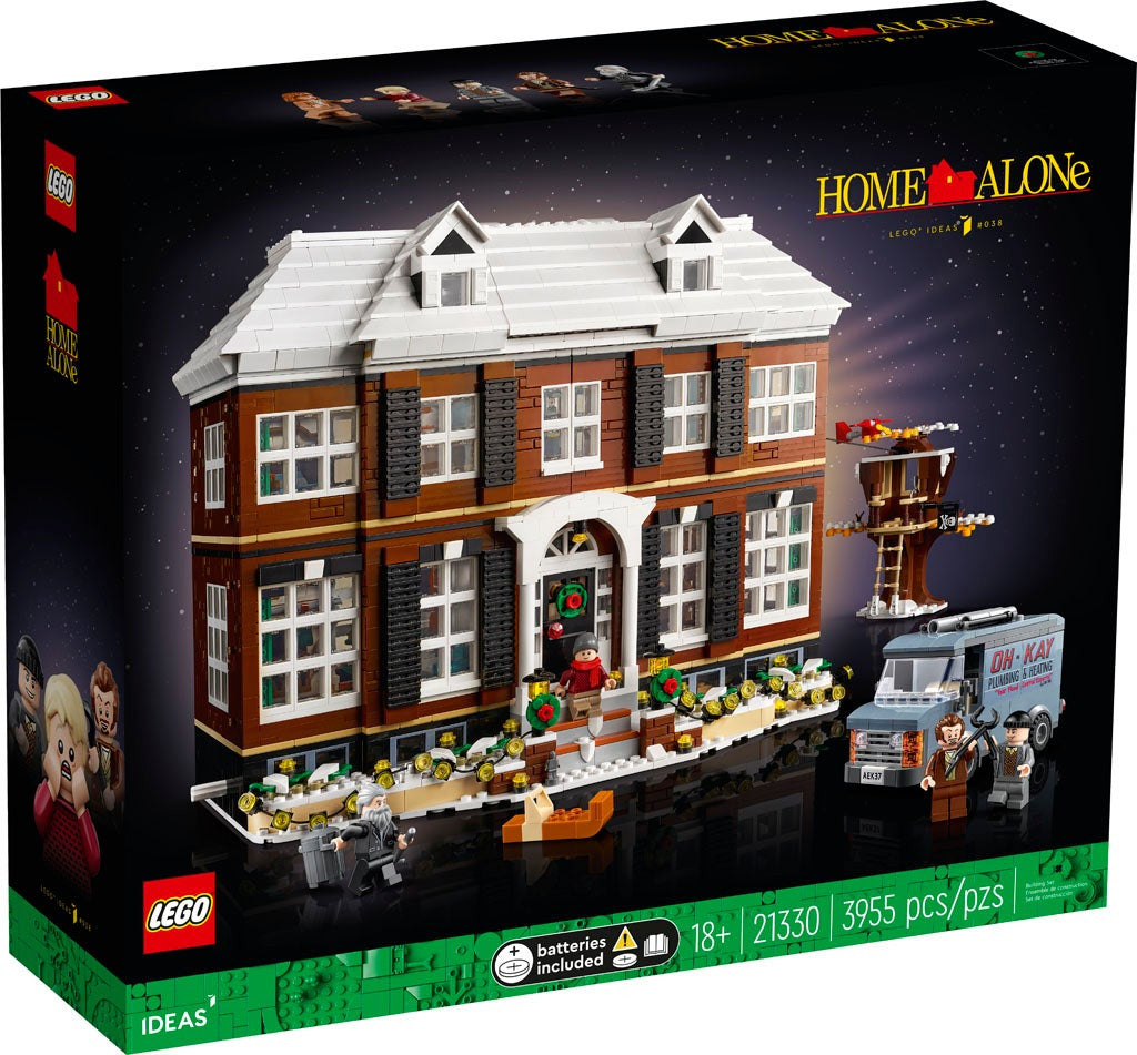 LEGO Ideas Home Alone Exclusive Building Set with 5 Minifigs Relive a Family Favorite Christmas Comedy Movie for Play and Display 3,955 Piece