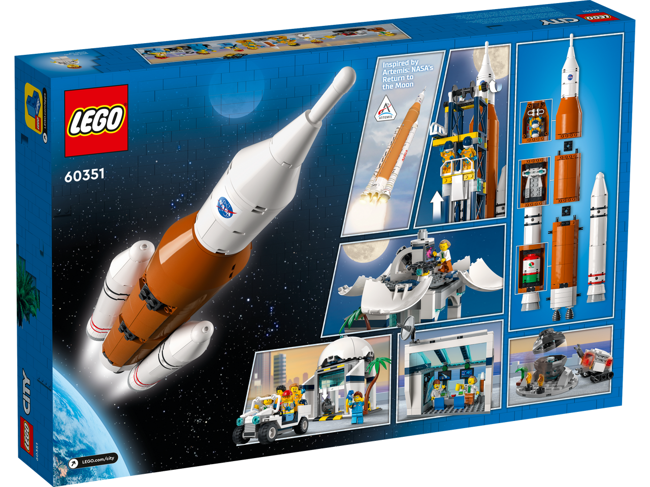 LEGO 60351 City Rocket Launch Center with NASA-inspired Features