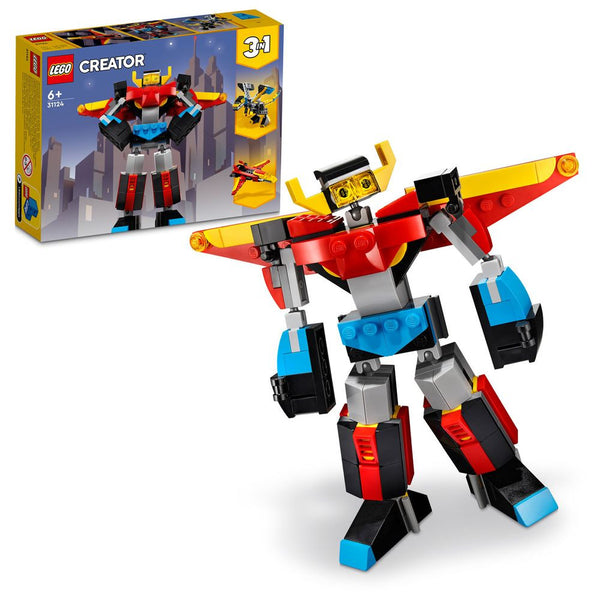 LEGO 3 in1 Super Robot Featuring a Posable Head Legs Feet Arms and Hands