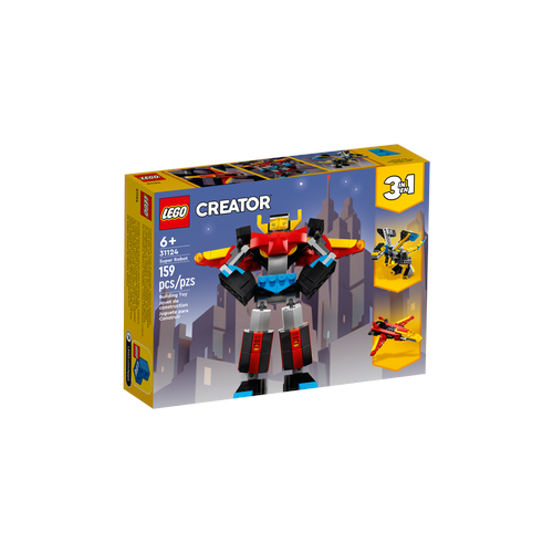 LEGO 3 in1 Super Robot Featuring a Posable Head Legs Feet Arms and Hands
