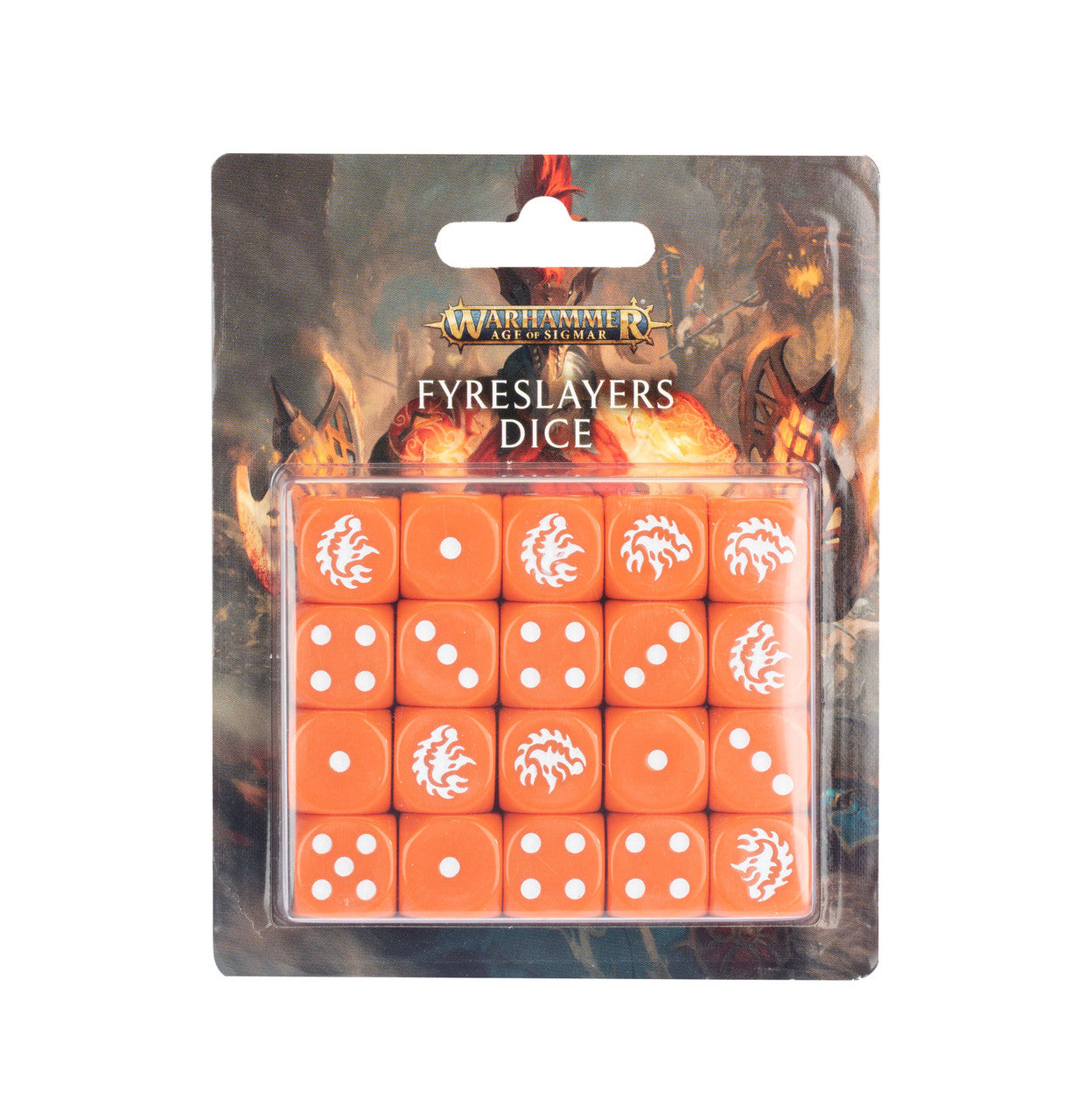 Games Workshop Warhammer Age of Sigmar Fyreslayers Dice Set 84-50