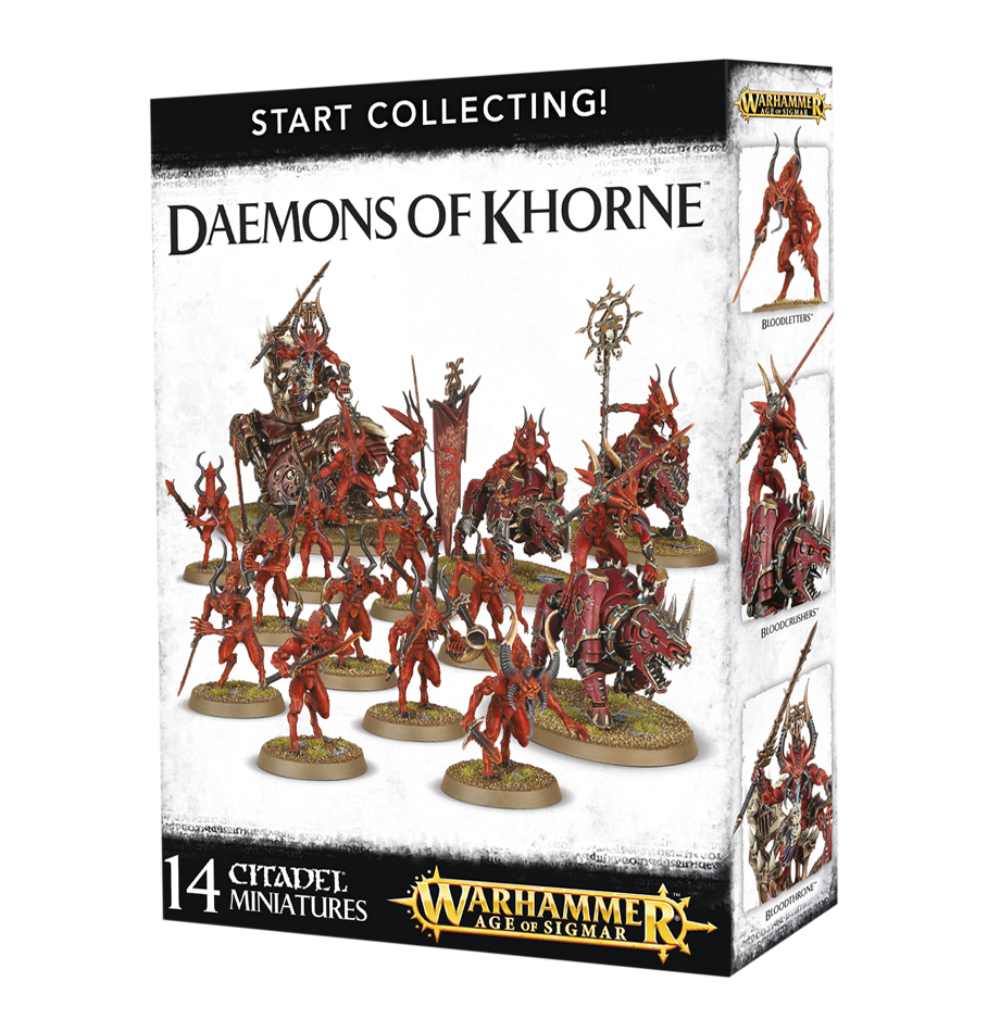 Games Workshop Warhammer Age Of Sigmar Armies of Chaos Start Collecting! Daemons of Khorne 70-97