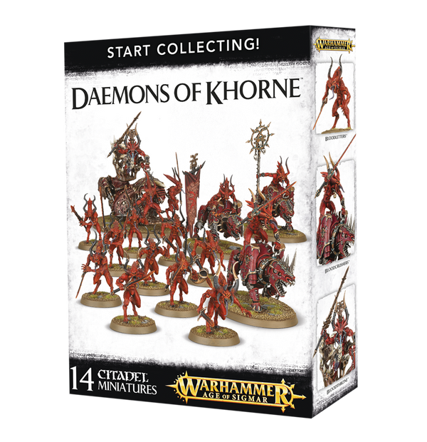 Games Workshop Warhammer Age Of Sigmar Armies of Chaos Start Collecting! Daemons of Khorne 70-97