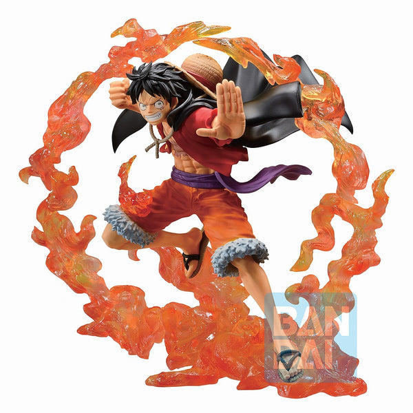 One Piece Monkey D Luffy Anime Duel Memories Ichiban Bandai Spirits Incredible Ichibansho Anime Static Figure Striking Their Familiar and iconic Pose Bandai Spirits BAS63607
