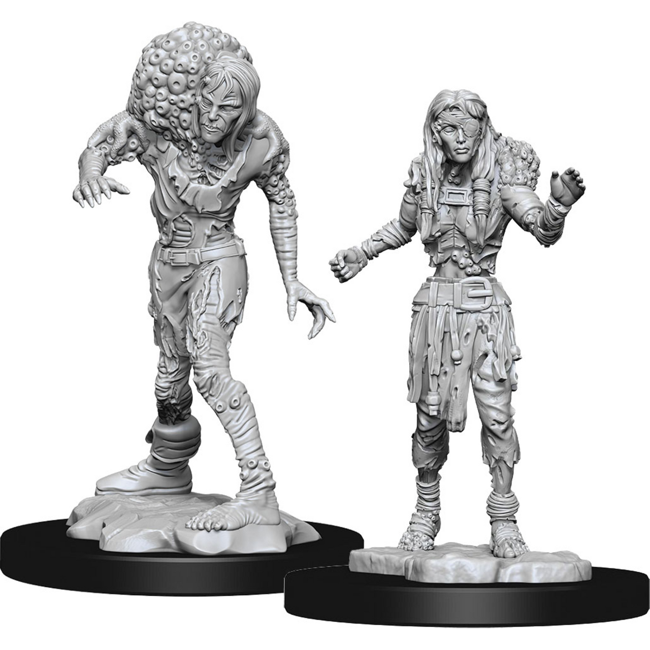 Wizkids Dungeons And Dragons Monster Nolzur's Marvelous Unpainted S W14 Drowned Assassin & Drowned Asetic Miniature D&D WZK90242