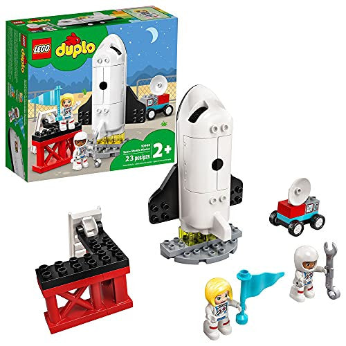 LEGO DUPLO Town Space Shuttle Mission Building Toy; Space Shuttle Creative Learning Playset New 2021 (23 Pieces)