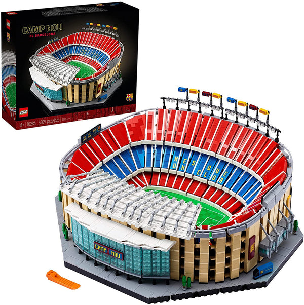 LEGO Camp NOU â€“ FC Barcelona 10284 Building Kit; Build a Displayable Model Version of The Iconic Soccer Stadium (5,509 Pieces)