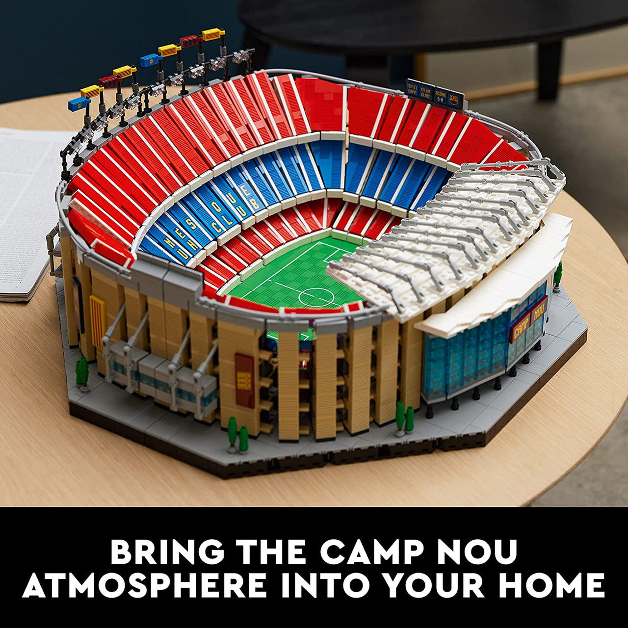LEGO Camp NOU â€“ FC Barcelona 10284 Building Kit; Build a Displayable Model Version of The Iconic Soccer Stadium (5,509 Pieces)