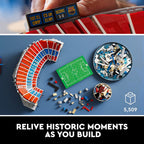 LEGO Camp NOU â€“ FC Barcelona 10284 Building Kit; Build a Displayable Model Version of The Iconic Soccer Stadium (5,509 Pieces)