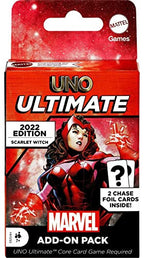 UNO Ultimate Marvel TCG Add On Pack with Scarlet Witch Character Deck & 2 Collectible Foil Cards MTTHHV90-ScarletWitch