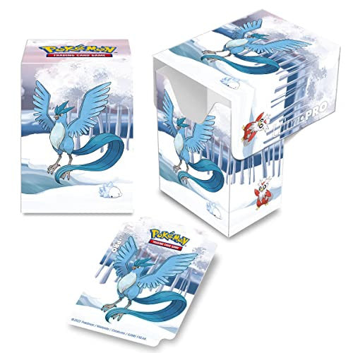 Ultra PRO - PokÃ©mon Gallery Series Frosted Forest Full View Deck - Card Protector Deck Box Hold 75 Standard Size Cards Double Sleeved Includes Matching Deck Divider Protects Collectible Trading Card ULP15987