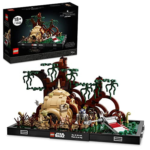 LEGO Star Wars Dagobah Jedi Training Diorama Building Kit for Adults Brick-Built Collectible for Display 1,000 Pieces