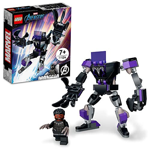 LEGO Marvel Black Panther Mech Armor Building Kit Collectible Mech and Minifigure for Super-Hero Kids Aged 7+ (124 Pieces)